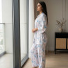 Pyjama 3 pieces en crepe