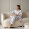 Pyjama 3 pieces en crepe