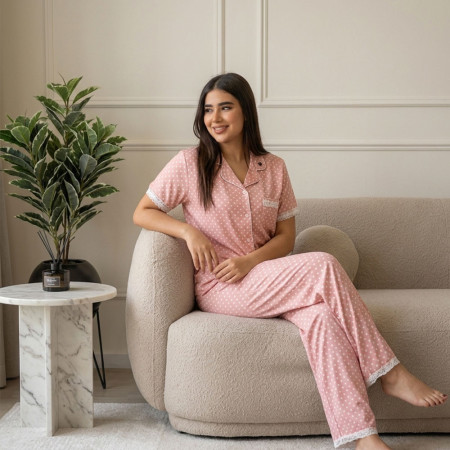 Pyjama 2 pieces en satin