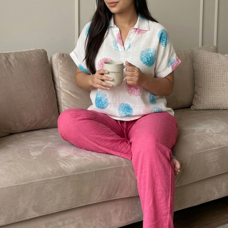 Pyjama 2 pieces en crepe