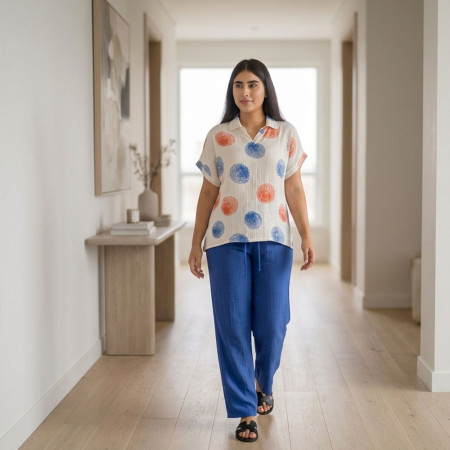 Pyjama 2 pieces en crepe