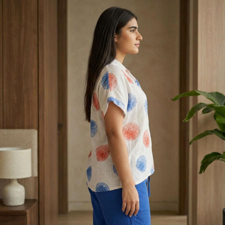 Pyjama 2 pieces en crepe