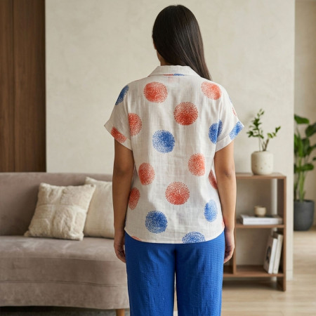 Pyjama 2 pieces en crepe