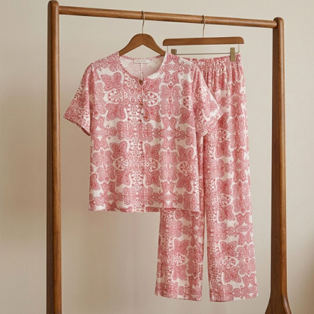 Pyjama 2 pieces en crepe