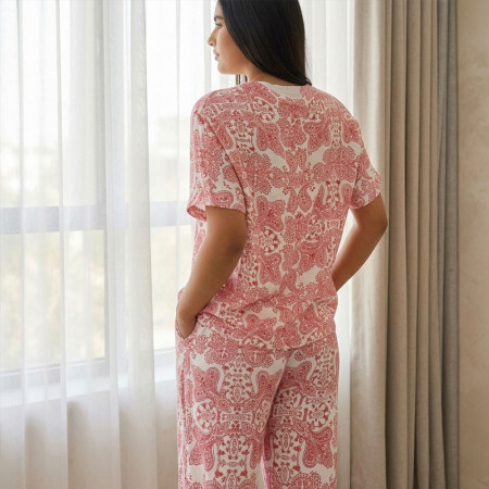 Pyjama 2 pieces en crepe