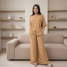 Pyjama 3 pieces en crepe