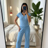 Pyjama Coton Côtelé 2 Pièces