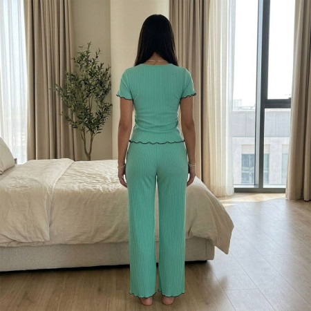 Pyjama Coton Côtelé 2 Pièces