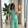 Pyjama Coton Côtelé 2 Pièces