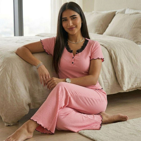 Pyjama Coton Côtelé 2 Pièces