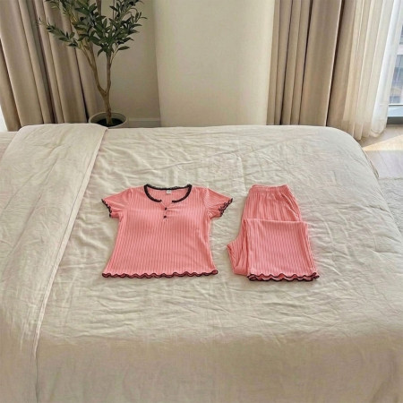 Pyjama Coton Côtelé 2 Pièces