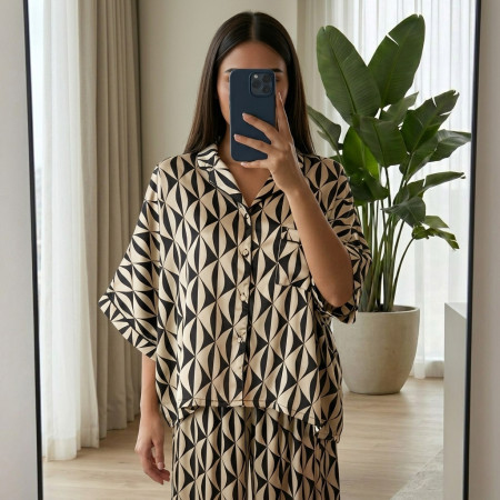 Pyjama Satin de Soie 2 Pièces