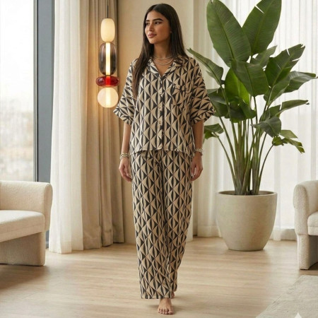 Pyjama 2 pieces en satin