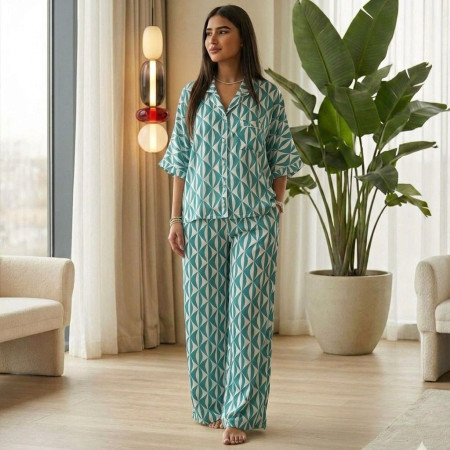 Pyjama Satin de Soie 2 Pièces