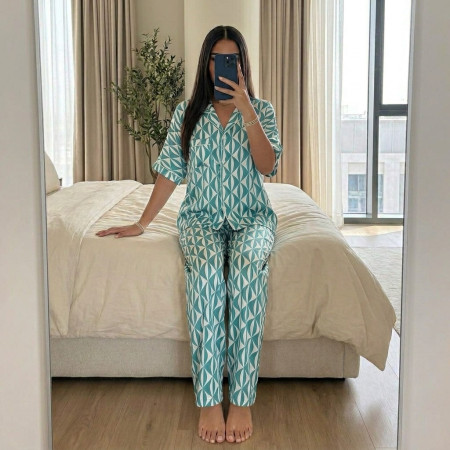 Pyjama Satin de Soie 2 Pièces