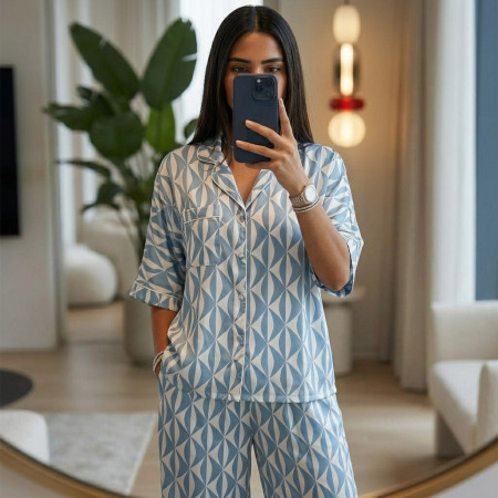 Pyjama Satin de Soie 2 Pièces