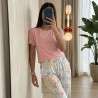 Pyjama Coton 2 Pièces Fleuri