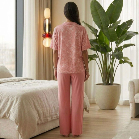 Pyjama coton col polo