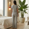 Pyjama Coton Dentelle à Pantalon Ample