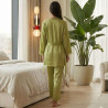 Ensemble pyjama satin 3 pièces dentelle