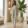Pyjama 3 pieces en crepe