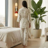 Pyjama 3 pieces en crepe