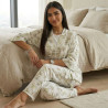 Ensemble Pyjama 3 Pièces en Crêpe