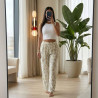 Ensemble Pyjama 3 Pièces en Crêpe