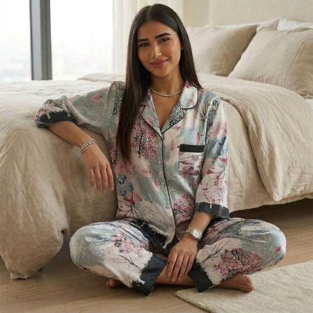 Pyjama 2 pieces en satin