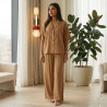 Pyjama 3 pieces en crepe
