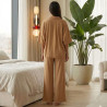 Pyjama 3 Pièces en Crêpe Fluide