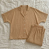 Pyjama 3 pieces en crepe