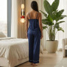 Ensemble Pyjama Satin 3 Pièces avec Kimono