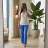 Pyjama 3 pièces en coton à micro pois
