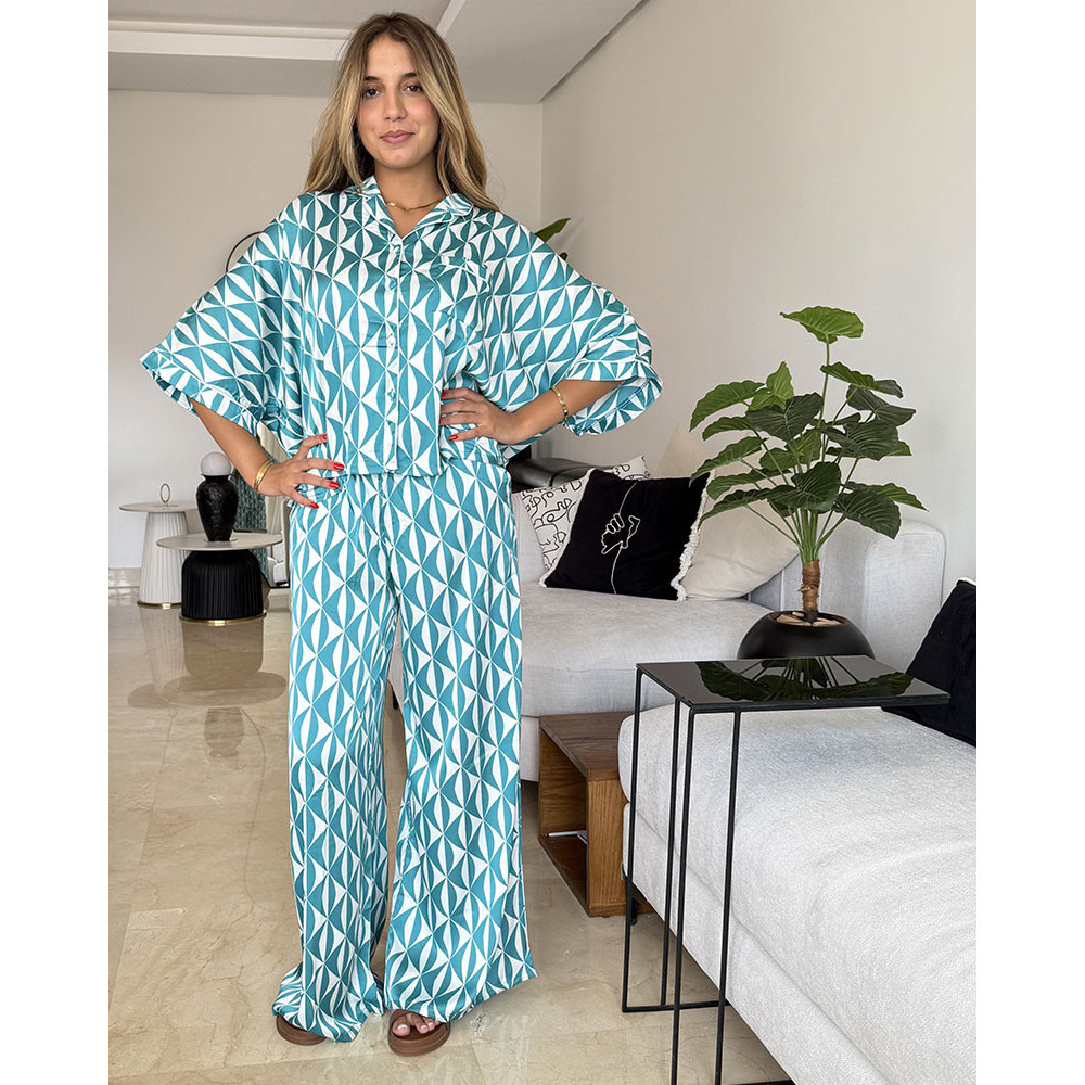 Pyjama 2 pieces en satin