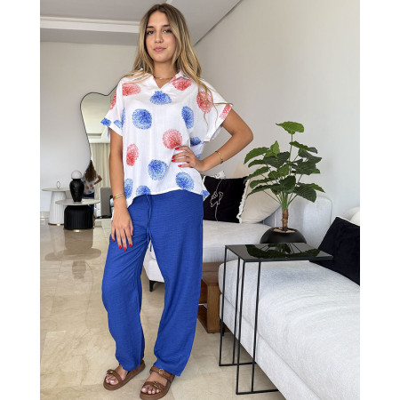 Pyjama 2 pieces en crepe