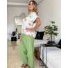 Pyjama 2 pieces en crepe