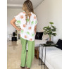 Pyjama 2 pieces en crepe