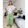 Pyjama 2 pieces en crepe