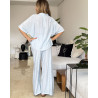 Pyjama 3 pieces en crepe