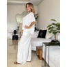 Pyjama 3 pieces en crepe