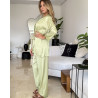 Pyjama 3 pieces en satin