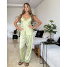 Pyjama 3 pieces en satin