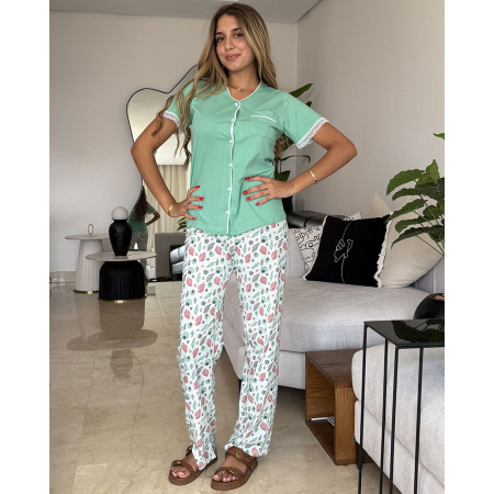 Pyjama 2 pieces en coton