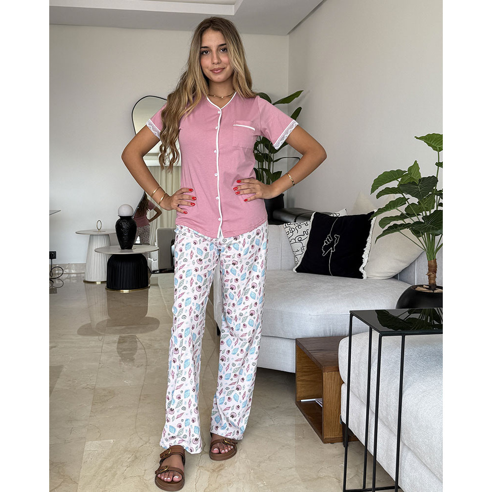 Pyjama 2 pieces en coton