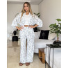 Pyjama 3 pieces en crepe
