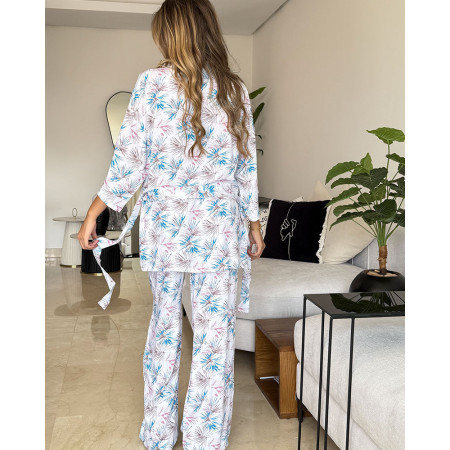 Pyjama 3 pieces en crepe
