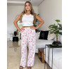 Pyjama 3 pieces en crepe